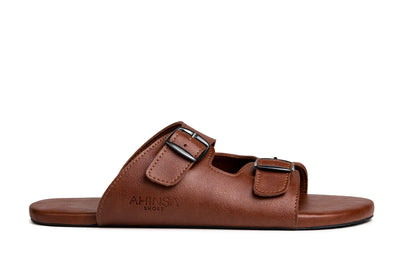 Pánské barefoot nazouvací sandály Brown